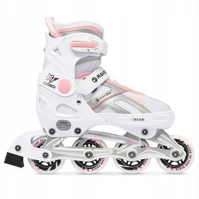 Раздвижные ролики Raven Pulse White/Pink цвет Розовый 4