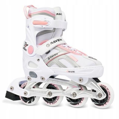 Раздвижные ролики Raven Pulse White/Pink цвет Розовый 3