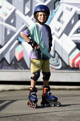 Ролики детские Rollerblade Cube комплект с защитой цвет Оранжевый 8