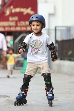 Ролики детские Rollerblade Cube комплект с защитой цвет Оранжевый 6