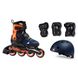 Ролики дитячі Rollerblade Cube 2020 комплект з захистом Orange 36.5-40.5 р (rd215)