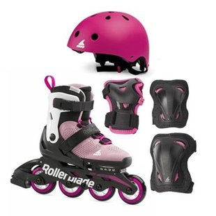 Ролики дитячі Rollerblade Cube комплект з захистом колір Ліловий 1