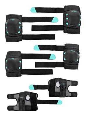 Защита для роликов Raven Dexard Black/Mint цвет Бирюзовый 2