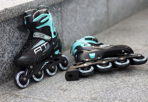 Детские ролики Raven Profession Black/Mint цвет Синий 8