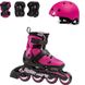 Ролики дитячі Rollerblade Cube 2019 комплект з захистом Pink 28-32 р (rd220)