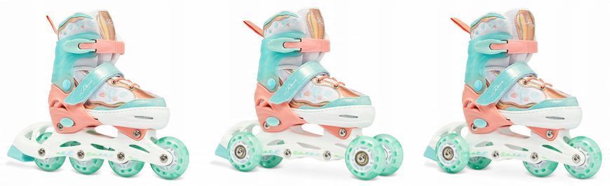 Ролики с светящимися колесами Raven Isla Orange/Mint цвет Оранжевый 9