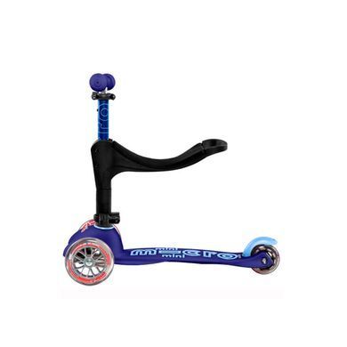 Cамокат 5в1 с родительской ручкой Micro Mini 3in1 Deluxe Plus цвет Синий 6