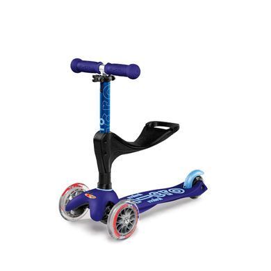 Cамокат 5в1 с родительской ручкой Micro Mini 3in1 Deluxe Plus цвет Синий 5