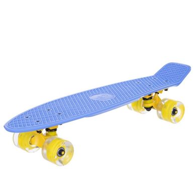 Пенни борд Fish Skateboards со светящимися колесами цвет Синий 2