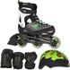 Ролики дитячі Rollerblade Spitfire Cube комплект з захистом Green 29-34 р (rd223)