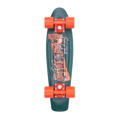 Оригінальний пенні борд Penny Board Original 22" (54см) колір Оливковый / Оранжевый 9