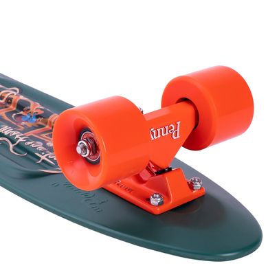 Оригінальний пенні борд Penny Board Original 22" (54см) колір Оливковый / Оранжевый 3