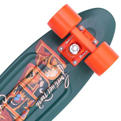 Оригінальний пенні борд Penny Board Original 22" (54см) колір Оливковый / Оранжевый 4