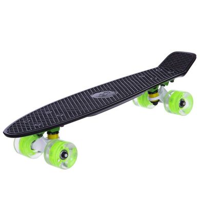 Пенни борд Fish Skateboards со светящимися колесами цвет Черный 2