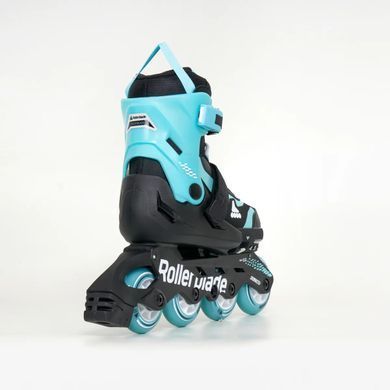 Детские ролики Rollerblade Microblade black-light blue цвет Бирюзовый 4