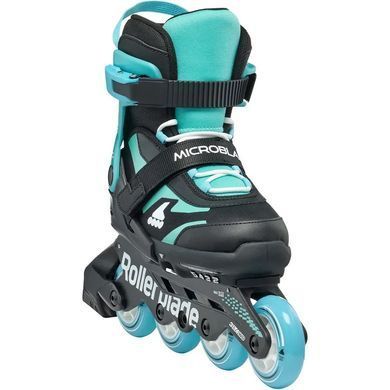 Детские ролики Rollerblade Microblade black-light blue цвет Бирюзовый 6