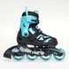 Детские ролики Rollerblade Microblade black-light blue sa154 фото 2