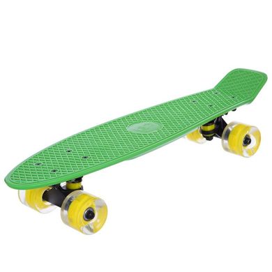 Пенні борд Fish Skateboards з світящими колесами колір Зелений 2