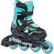 Детские ролики Rollerblade Microblade black-light blue sa153 фото 1