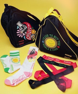 Сумка для роликов квадов Rookie Coca-Cola Sunshine	Black/Yellow (st388)