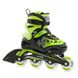 Дитячі ролики Bladerunner Phoenix Flash Black/Green розмір 36.5-40.5 (st695)