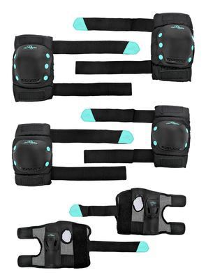 Защита для роликов Raven Dexard Black/Mint цвет Бирюзовый 2