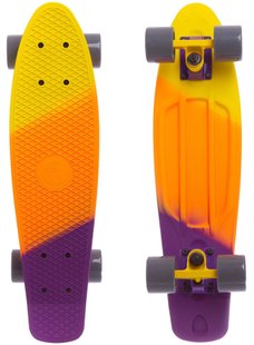 Пенні борд Fish Skateboards матовая поверхность цвет Жёлтый 1