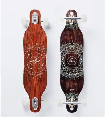 Лонгборд Arbor Skateboards Solstice Axis колір Коричневый/Белый 2