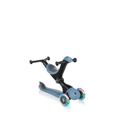 Самокат 3в1 Globber GO-UP Deluxe Lights оригінал колір Сірий 4