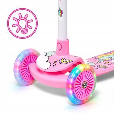 Детский трехколесный Raven Laviana LED White/Pink цвет Розовый 6