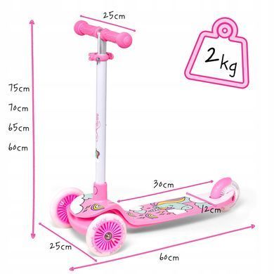 Детский трехколесный Raven Laviana LED White/Pink цвет Розовый 2