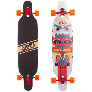 Лонгборд longboard Fish Skateboards цвет Красный 1