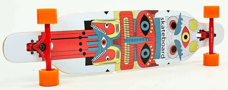 Лонгборд longboard Fish Skateboards колір Червоний 6