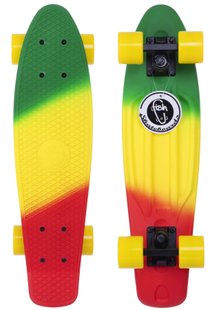 Пенні борд Fish Skateboards матовая поверхность цвет Красный 1