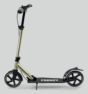 Двоколісний самокат з ручним гальмом Frenzy Dual Brake Recreational колір Золотий 4