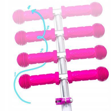 Дитячий самокат Raven Laviana LED Mint/Pink колір Ментол 7