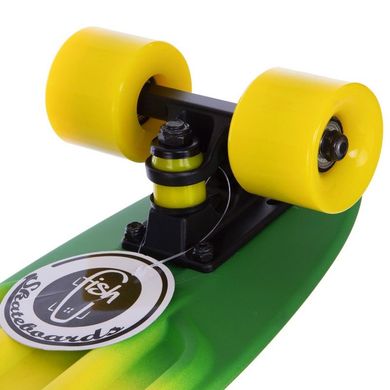 Пенні борд Fish Skateboards матовая поверхность цвет Красный 4