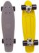 Пенні борд Fish Skateboards Twin Серо-Желтый 57см (pb47)