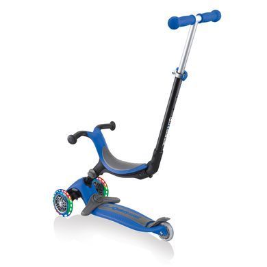 Дитячий самокат 3в1 Globber GO-UP Foldable Plus Lights колір Синій 3