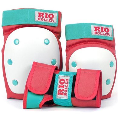 Защита для роликов Rio Roller Triple Pad Set цвет Розовый 2