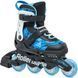 Дитячі ролики Rollerblade Microblade SL black-sky blue  sa166 фото 1