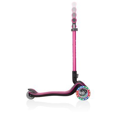 Самокат Globber Elite Deluxe Lights оригінал колір Рожевий 7
