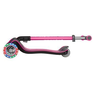 Самокат Globber Elite Deluxe Lights оригінал колір Рожевий 9