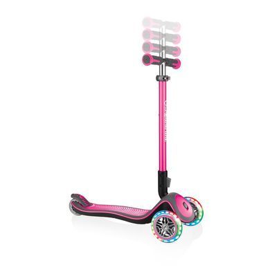 Самокат Globber Elite Deluxe Lights оригінал колір Рожевий 4