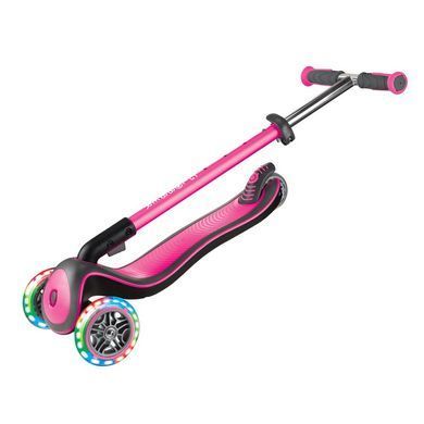 Самокат Globber Elite Deluxe Lights оригінал колір Рожевий 8