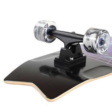 Серф скейт NKX Wide Surfskate Black Swirl колір Чорний 7
