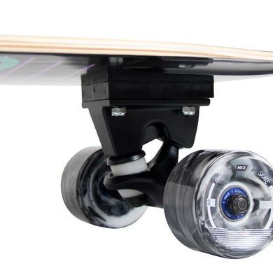 Серф скейт NKX Wide Surfskate Black Swirl колір Чорний 8