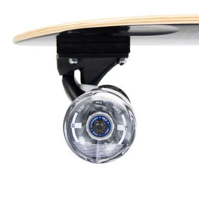 Серф скейт NKX Wide Surfskate Black Swirl колір Чорний 6