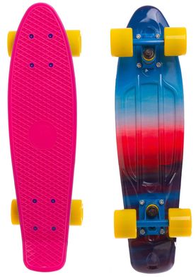 Пенні борд Fish Skateboards Print колір Малиновий 1