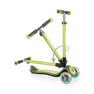 Самокат Globber Elite Deluxe Lights оригінал колір Зелений 5